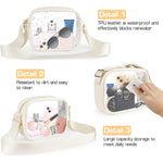 PALAY Sling Bag for Women with Adjustable Shoulder Strap and 7.8×2.76 in Clear PVC Design | Waterproof Crossbody Purse