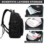 PALAY Backpack for School and Travel with 16 inch Laptop Compartment and Padded Straps | Black