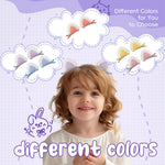 PALAY Hair Clips for Girls featuring Fluffy Fox Ear Design and 10 Colorful Pieces | Cute Kids Barrettes