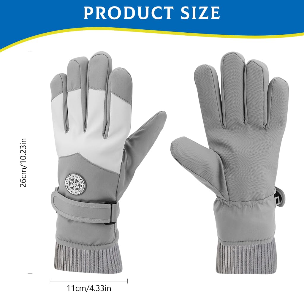 GUSTAVE® Winter Women Gloves Wool Fleece Liner Touchscreen Thermal Warm Outdoor Sports Thermo 2 PCS