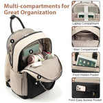 PALAY Laptop Backpack for Travel and School with USB Charging Port and Oxford Cloth | 15.6 Inch Women’s Fashion Contrast Design