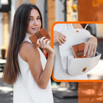 PALAY Women's Card Holder Wallet with 18 Compartments and RFID Blocking PU Leather | Brown Travel Organizer