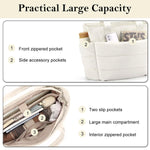 PALAY Fashion Tote Bag for Women with 15.6 in Laptop Compartment and Quilted Design | Soft Puffy Polyester Shoulder Handbag 13.8x6.3x19.3 in