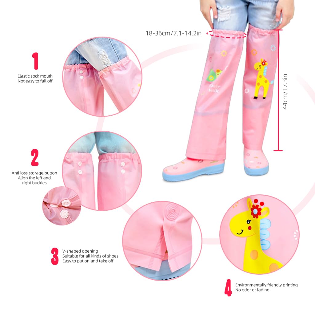 PALAY® Waterproof Hiking Gaiters for Kids Lightweight Leg Gaiters Snow Gaiters Waterproof Windproof Durable Leg Cover Protect for Mountain Snow
