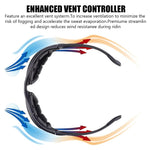 PALAY Riding Goggles for Cycling and Motorcycle Use with 3 Lens & Adjustable Elastic Belt | UV400 Anti Fog Protection for Men