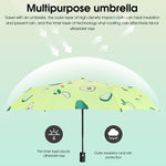 PALAY Umbrella featuring UPF 50+ sun protection and 190T water repellent fabric for travel use