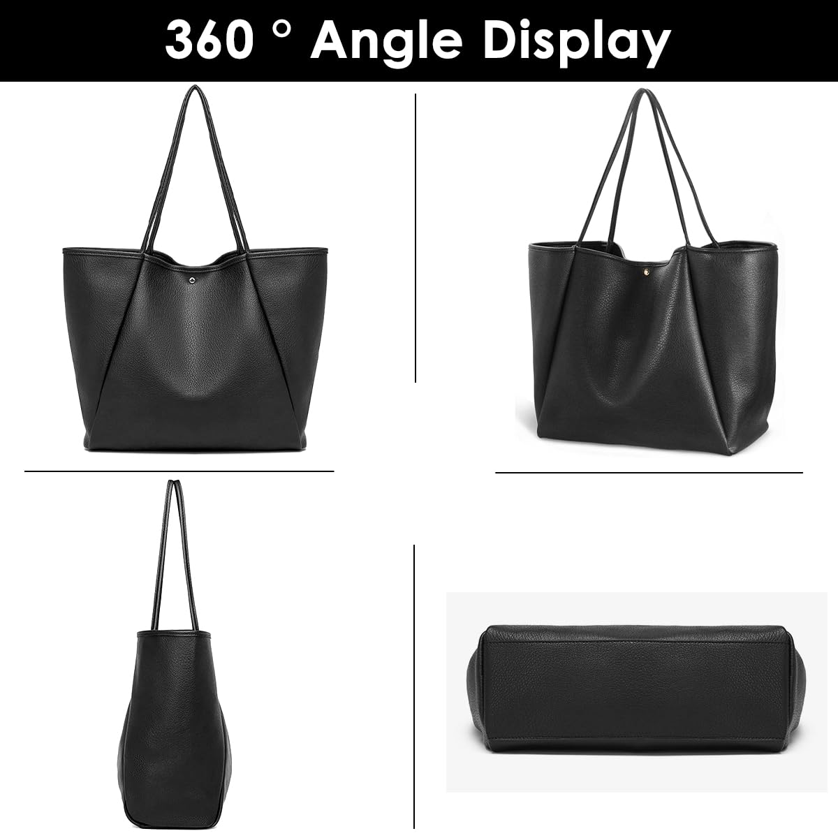 PALAY Tote Bag for Women featuring Spacious Interior and Waterproof PU Leather | Ideal for Work and Travel