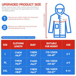 PALAY Rain Coat for Kids with Wide Hood and Backpack Cover | EVA Spider Print 9-11 Years