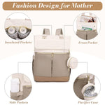 PALAY Diaper Bag Backpack for Travel with Waterproof Changing Pad and Multi Compartments | Comfortable Padded Straps for Mothers