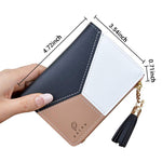 SANNIDHI® Small Women's Wallet -PU Leather Multi Wallets | Credit Card Holder | Coin Purse Zipper -Small Secure Card Case/Gift wallet for women and girls