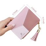 PALAY Small Womens Wallet for Girls with Zipper and Snap Closure | Soft PU Leather 2PCS