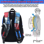 PALAY School Backpack with 3 Zipper Compartments and Waterproof Oxford Cloth for Boys 7–12 | Lightweight Ergonomic Bag for School and Outdoor Activities