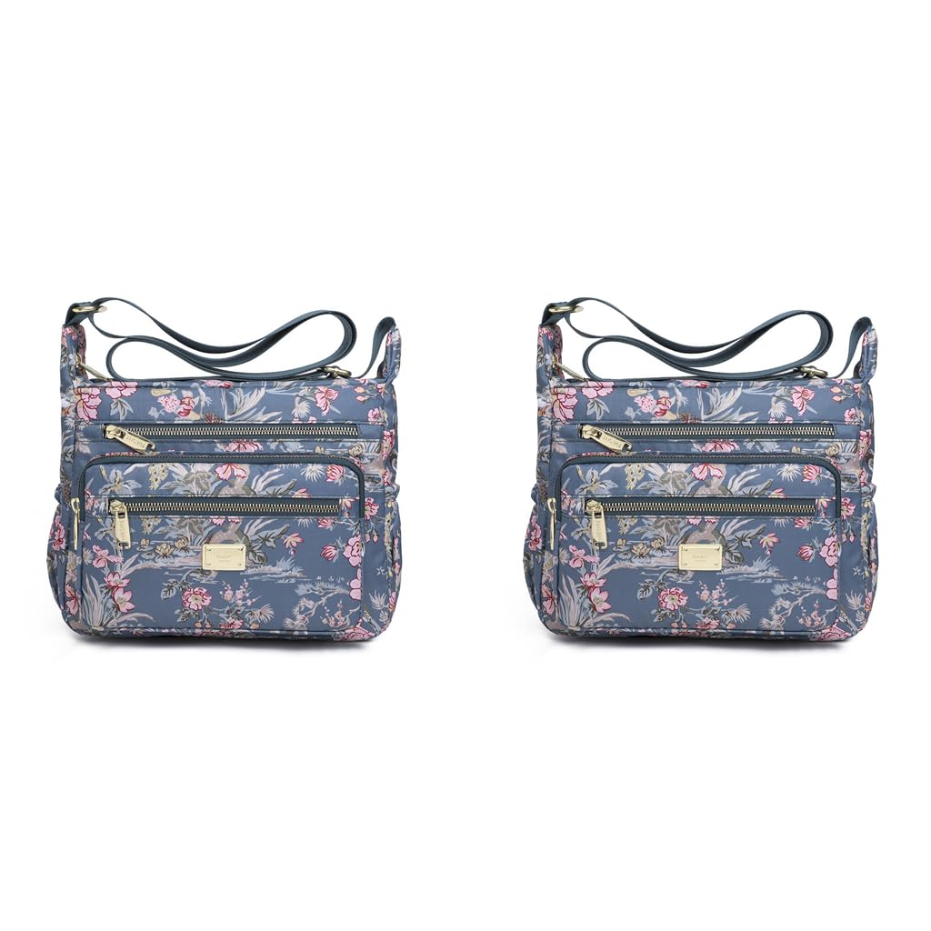 PALAY Crossbody Bag for Women with Multi Pocket 2 PCS Set and Adjustable Shoulder Strap