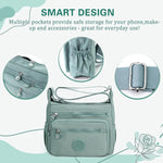 PALAY Women Crossbody Bag for Everyday Use with 10.2x8.2 in Size & Multi Compartments | Nylon Satchel