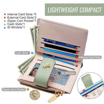 PALAY Small Wallet for Women with 9.2 x 11.5 cm Compact Design and Snap Button Closure | Floral PU Leather Purse with Card Slots and Coin Pocket