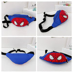 PALAY Kids Chest Bag with Adjustable Quick Release Strap for Travel | Blue Spider Man Print