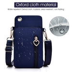 PALAY Small Crossbody Wallet Phone Bag for Women with Card Slots and Adjustable Strap | Waterproof Oxford Cloth Handbag