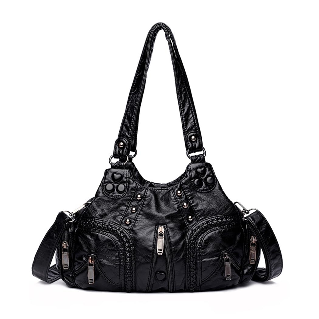 PALAY Hobo Purses for Women featuring Rivet Embellishments and 30x12x22cm Spacious Interior