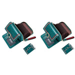 PALAY Women Wallet for Daily Use featuring RFID Blocking and 17 Card Slots | Turquoise PU Leather Bifold