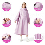 PALAY High Collar Motorcycle Raincoat for Women