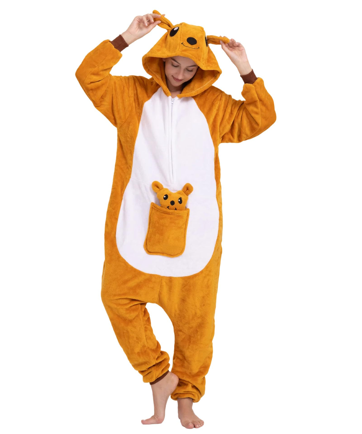 PALAY® Animal Pajamas for Women Brown