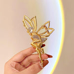 PALAY Elf Fairy Hair Claw Clip for Women featuring Rhinestone Alloy Design | Secure Hold