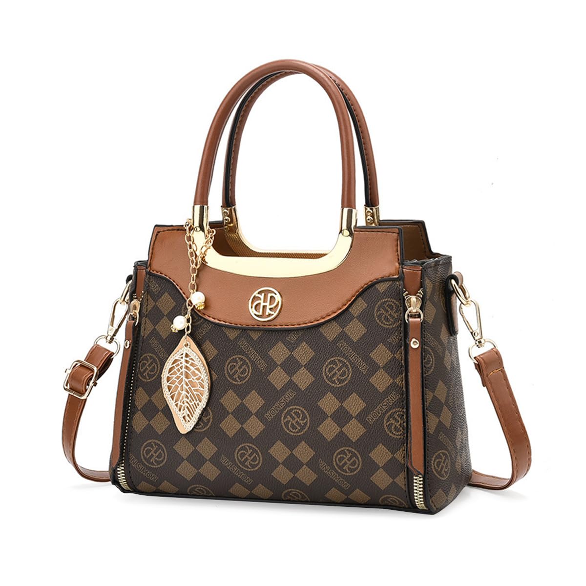 PALAY Women Handbag for Casual and Evening Use with Zip Up Closure and 25x12x20cm PU Design