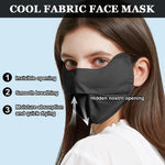 PALAY Sun Protection Face Cover for Women with Adjustable Ear Loops and Ice Silk Fabric | 3PCS Washable Outdoor UV Mask