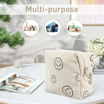 Palay Small Makeup Pouch for Travel with Secure Zipper Closure 18x9x13 cm Beige | Corduroy