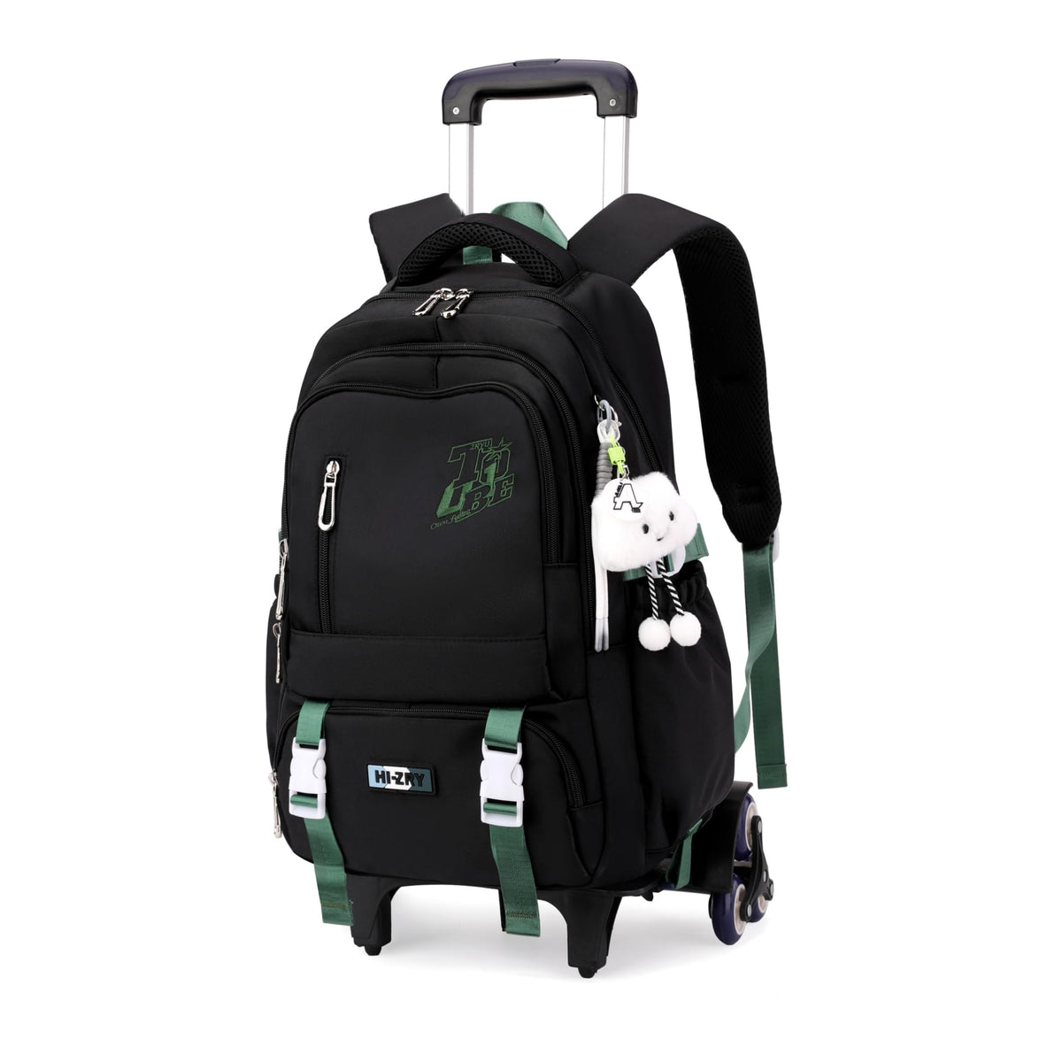 PALAY® School Bag Trolley Rolling Backpack for Girls Boys Elementary Middle School Bags Kids Backpack with 6 Wheels