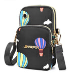 PALAY Small Cross Body Bag with 3 Layer Design and Headphone Port for Girls and Women
