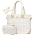 PALAY® Tote Bag for Women Large Puffer Hand Bags with Mini Bag Lightweight Work Bags for Woman
