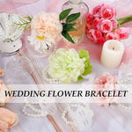 PALAY Pearl Corsage Wristlet Bracelet for Weddings and Proms featuring 8 Elastic Bands | DIY Bridal Accessories