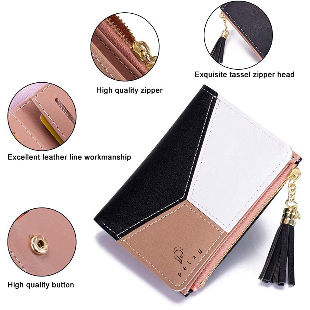 SANNIDHI® Small Women's Wallet -PU Leather Multi Wallets | Credit Card Holder | Coin Purse Zipper -Small Secure Card Case/Gift wallet for women and girls