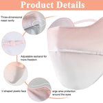 PALAY Face Mask for Cycling and Outdoor Sports with Adjustable Ties and UPF 50+ Pink