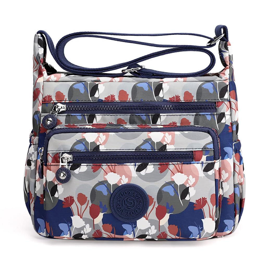 PALAY Women Crossbody Bag for Everyday Use with Multi Layer Compartments and Waterproof Nylon