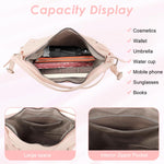 PALAY Shoulder Bag for Women featuring Detachable Strap and 34x10x26cm Spacious Design | Pink PU Bow Tote