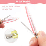 PALAY No Bend Hair Clips for Makeup and Hair Styling featuring 8pcs 6cm Resin Clips | Multicolor