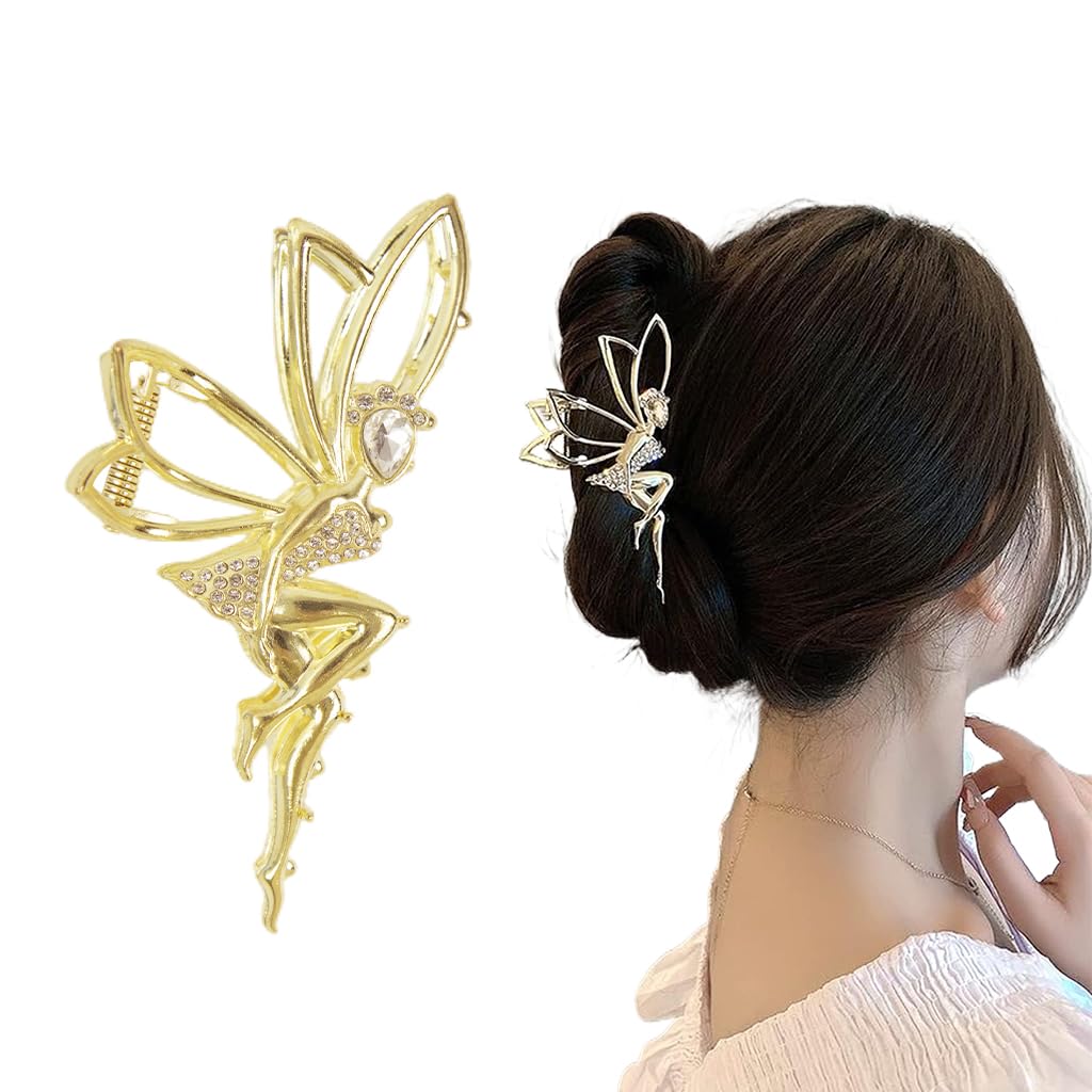PALAY Elf Fairy Hair Claw Clip for Women featuring Rhinestone Alloy Design | Secure Hold