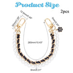 PALAY Bag Straps for Handbags featuring 10.2 in Dual Layered Pearl & Metal Chain | Stylish Extender