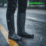 PALAY® Rain Shoes Cover, Waterproof Shoe Covers for Men Women, Reusable PVC Shoe Cover for Rainy Season, Non-Slip TPE Sole Rain Boots with Elastic Design Outdoor Footwear Protector for Monsoon
