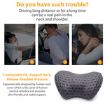 PALAY® Car Neck Rest Pillows, Car Seat Cushions Neck Pillow for Car, Breathable Memory Foam Car Pillows and Cushions Neck Rest for Car, Car Headrest Pillow Neck Support Pillow with Detachable Pillow Cover