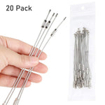 PALAY Keyring Set for Keys and Luggage Organization with Secure Locking Mechanism | 20pcs 15cm Stainless Steel Loops