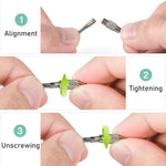 PALAY Keyring Set for Keys and Luggage Organization with Secure Locking Mechanism | 20pcs 15cm Stainless Steel Loops