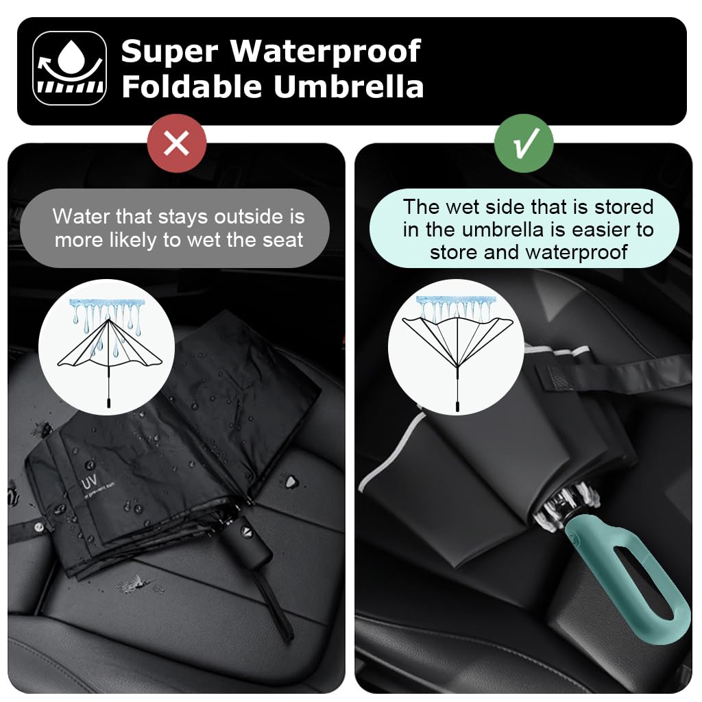 PALAY Umbrella for Rain with 20 Reinforced Ribs and Automatic One-Hand Open | 125 cm Large Coverage