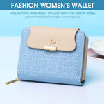 PALAY Mini Wallet for Women with Zipper Bifold Card Holder 12×9×3 cm PU Leather Purse