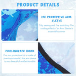 PALAY Arm Sleeves UV with Fingerless Glove Design for Cycling and Sports featuring UPF50+ Sun Protection | Cooling Ice Silk Fabric for Men and Women