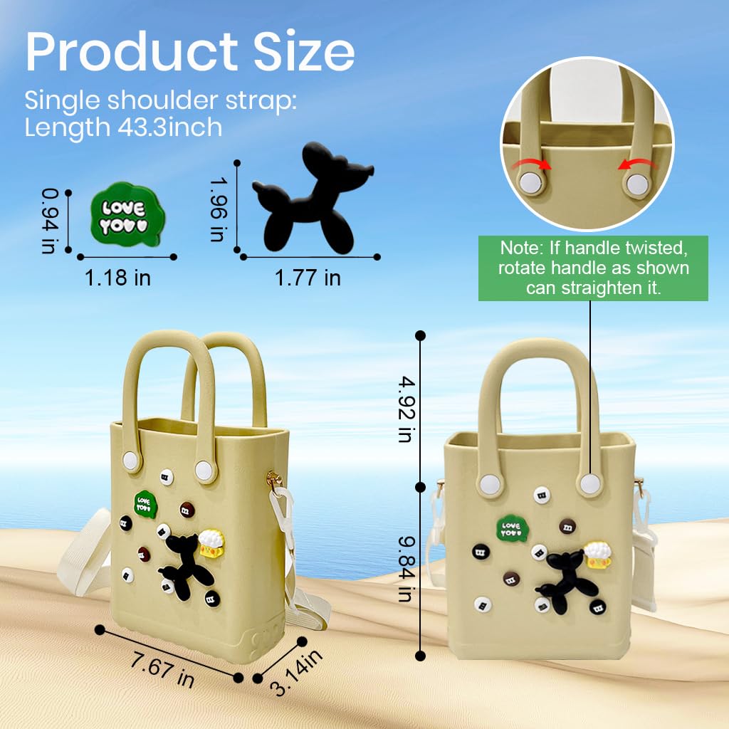 PALAY Fashion Phone Bag for Daily Use with Twist to Fold Handle 15x7x20cm EVA | Gift for Girls