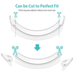 PALAY Invisible Ring Size Adjuster for Loose Rings with 8 Sizes and Soft Silicone Fit | Unisex