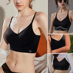 PALAY Women's Seamless Nylon Bra for Low Back Outfits with Convertible Straps | Wire Free Padded Comfort